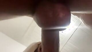 Deep throat with eggs in sight