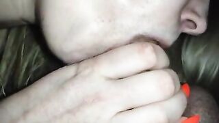 stepsister After School Jerking Off & Sucking Big stepbrother's Dick, Parents At Work.