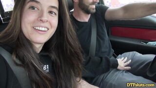 DTFSluts - Had sex in the car | Abbie Maley and James Deen