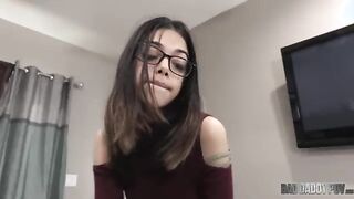 SMALL TEEN step DAUGHTER GETS HER TIGHT PUSSY STRETCHED BY HER DADDY!