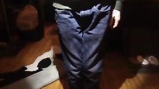 Pissing my jeans in the living room feels very good!!