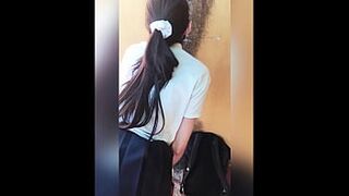 Real Quickie Sex to College Girl ! Mexican Students Fucking in Break Time Inside College!