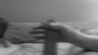 Hot wife jerks me off before work