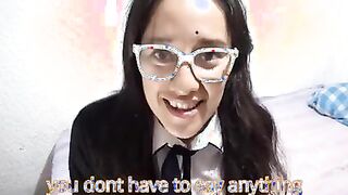 POV A CUMSLUT STUDENT, ROUGHT SLOPPY BLOWJOB AND PLAYING WITH CUM