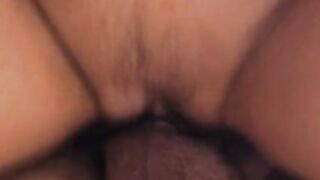 He fucks my tight pussy in doggy style