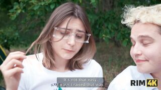 RIM4K. A shy couple tried rimming and hard anal sex for the first time