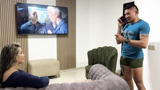 My little slut neighbor visits me and I end up fucking her very hard