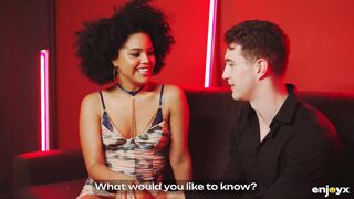 Dark-skinned Selva has a booty to die for and a whole lot of tricks to go around fucking horny guys