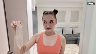 My hot stepsister forgot condom after sex with her boyfriend