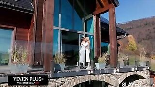 SLAYED Tiny Cutie Ellie Luna Can't Wait To Eat Her Hot BFF Sonya Blaze's Pussy