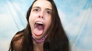 First Time AHEAGO Cross Eyed Goon Disgusted Silly Funny Gross Face Embarrassed Girl Tries Hard 1st