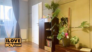 Cherry Candle gives you her first handjob and BJ