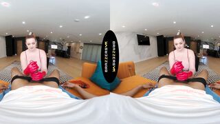 BRAZZERS VR - Abigaiil Morris Lubes Up Your Dick As She Rubs Her Huge Pierced Tits Around It