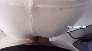 Stranger Flashing Dick in Train and Offer Him Handjob and Grinding Cock on My Ass