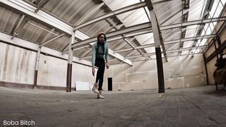 I Left my Clothes BEHIND and SQUIRTED! | Public Nudity Warehouse Dare