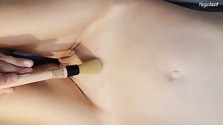 Paint Brush Makes Her Tight Pussy SO WET