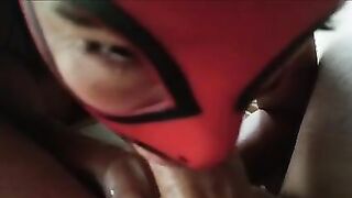 on Heels sexy milf 2024 big tits sucking cock with cum swallow in heels point of view