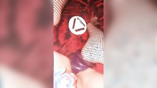 Spreading my ass and pussy lips I want penetration!