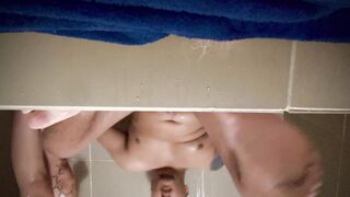 Dad Showers With Teen Step Daughter