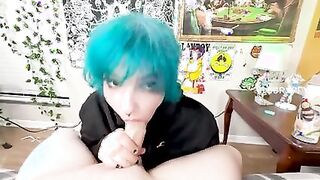 Emo Girl With Huge Tits Give Sloppy Head and Tittyfuck