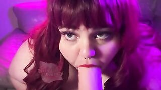 HUGE TITTY Jessica Rabbit Huge Dildo JOI Blowjob