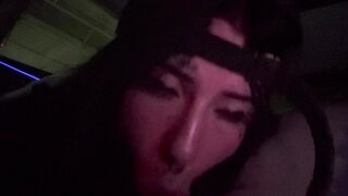 Sucking on his head until he cums in my mouth