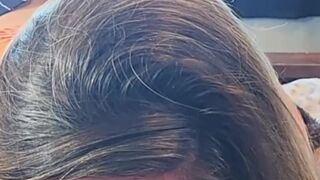 Listen to the sounds of her throat with a cock in it