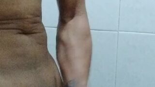 Lonely guy find a moment of self gratification