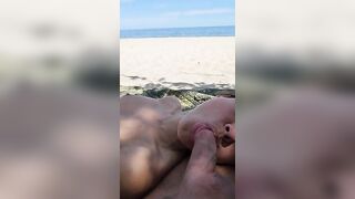 Минет на общественном пляже в Германии 3 часть