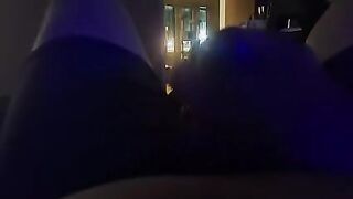 Blinds Up, Door Open! Masturbating While the Cars Go By!