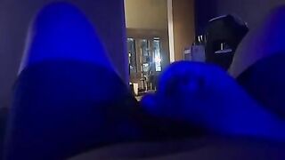 Blinds Up, Door Open! Masturbating While the Cars Go By!