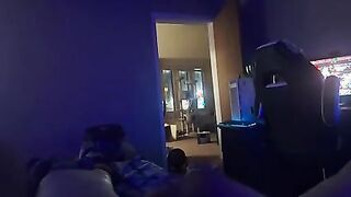 Blinds Up, Door Open! Masturbating While the Cars Go By!