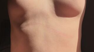 Playing with my perfect small tits and nipples