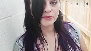 POV Smoking Hot Neighbor Starts Masturbating in Front of Me