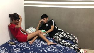 stepsister takes away my desire to fuck and I fuck her hard in her pussy - HD porn