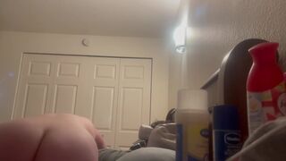 He watches Virtual reality porn while I suck and ride