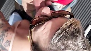 A “little” public dick suck