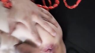 Anal puged getting ready to fuck