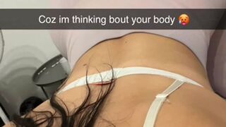 Snapchat affair: 18 year old girlfriend in leggings cheats on her boyfriend with the professor