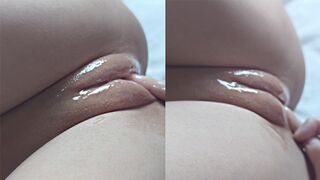 Wet PUFFY PUSSY masturbation and intense moaning | Female Orgasm