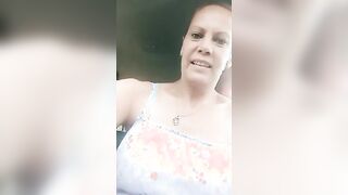 Compilation of outdoors and public flashing, pussy play and cum walk
