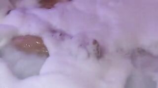 My friend's beautiful wife enjoys the jacuzzi in the motel before fucking her, she loves cock