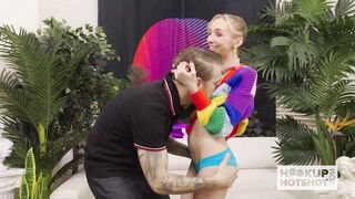 A Big Cock Screws Model-thin Fucktoy Breezy Bri's Pink Cunt!