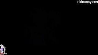 girl and old oma with dildo