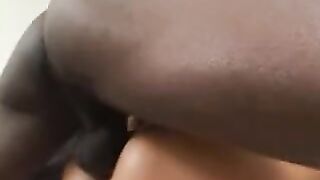 Busty blonde slut gets all her holes filled by a group of black cocks