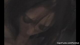 A home movie blowjob from Capri Cavanni