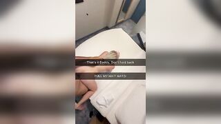 Cheating Wife Railed by 7 INCH BBC during 4 Night cheating scandal on Snapchat to her Cuck Husband