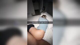 Railing my Stepsister during Netflix with our Parents in the next Room - Shared Bed