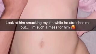 Cheating Wife Takes Raw Bigger Cock on Snapchats sent to Hubby ????