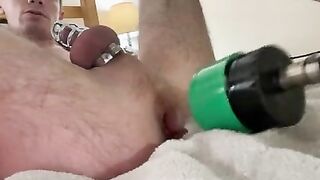 Masturbating while caged